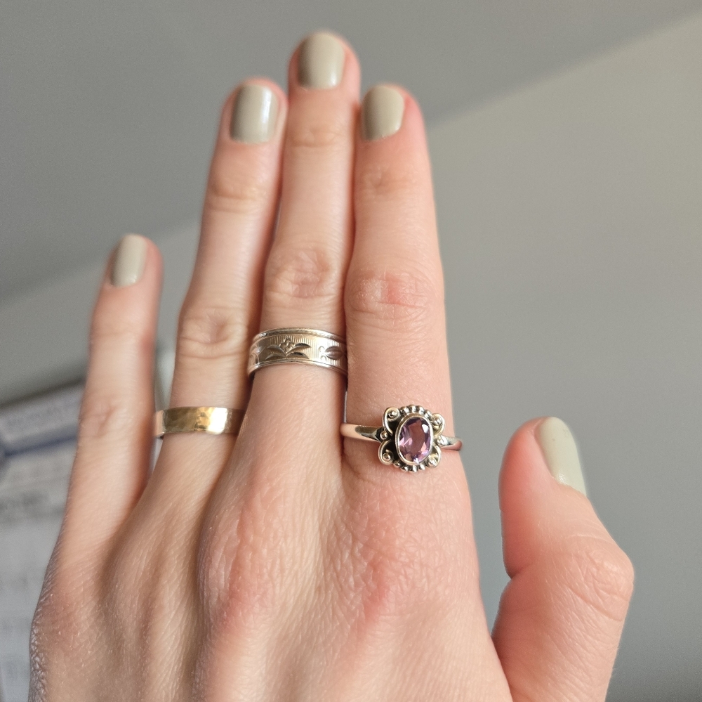 Gemstone Sterling Silver Ring A92